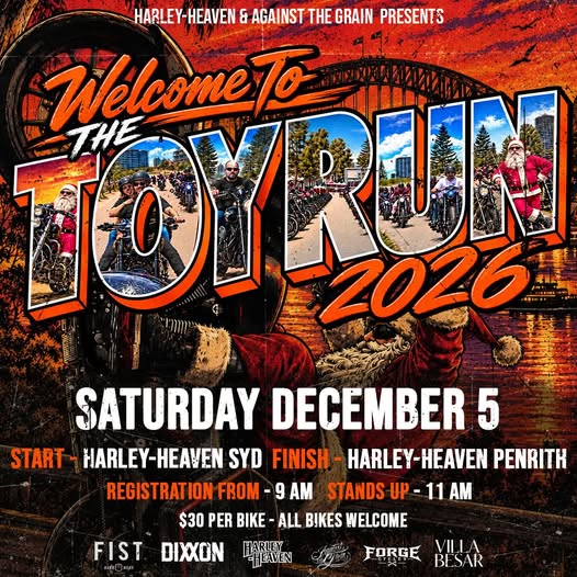 2026 NSW Toy Run official poster
